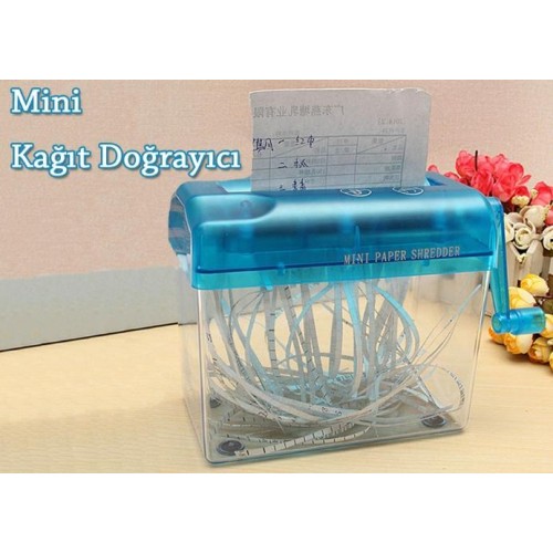 Mini Kağıt Doğrayıcı Hand Shredder