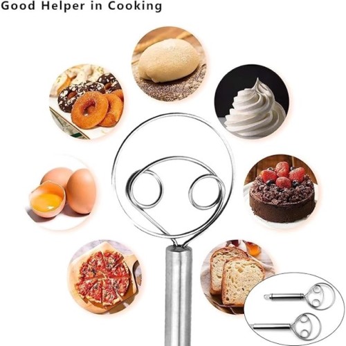 Profesyonel Paslanmaz Çelik Hamur Karıştırıcı - Danimarka Hamur Çırpıcı