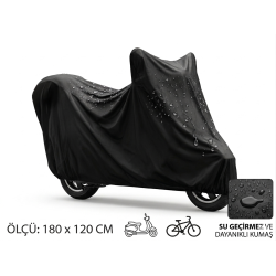 Motosiklet ve Scooter Koruma Brandası – Su ve Toz Geçirmez 180x120 cm