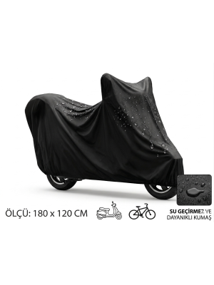Motosiklet ve Scooter Koruma Brandası – Su ve Toz Geçirmez 180x120 cm