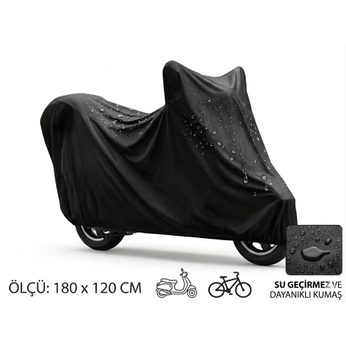 Motosiklet ve Scooter Koruma Brandası – Su ve Toz Geçirmez 180x120 cm