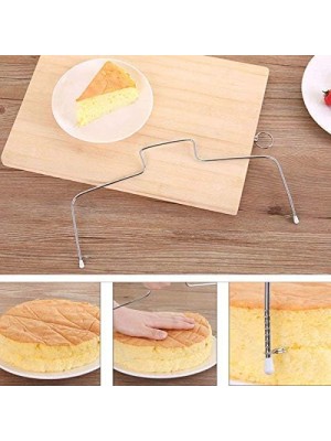 Paslanmaz Çelik Ayarlanabilir Pasta Dilimleyici – Çok Amaçlı Kesme Teli