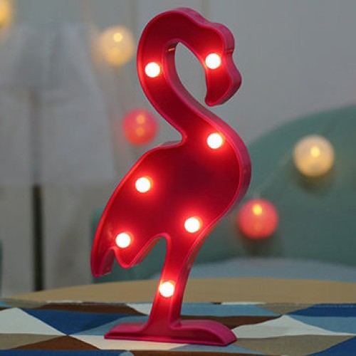 Dekoratif Led Flamingo Gece Lambası