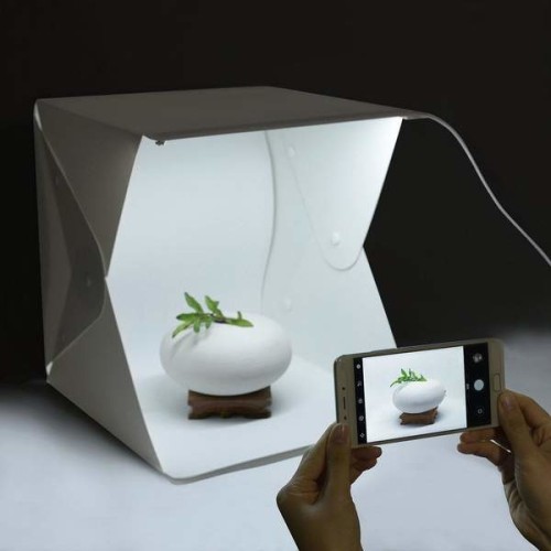 Ürün Çekim Çadırı Mini Fon Fotoğraf Stüdyosu Ledli Işık Perdesi