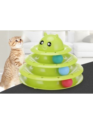  3 Katlı Kedi Oyuncağı Turntable Cat Toy