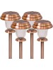 Bronz Görünümlü Güneş Enerjili Solar Bahçe Lambası 4 Lü Set