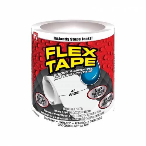 Beyaz Flexx Tape - Suya Dayanıklı Tamir Bandı