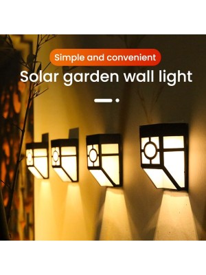 Solar Güneş Enerjili Duvara Monteli Beyaz Işık Bahçe lambası 4 Lü Set