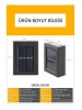 Yeni Model Solar Çift Taraflı Duvar Lambası Güneş Enerjili Aydınlatma Dekorasyon Aplik Işık (2 Adet)