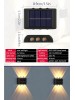 Modern 6ledli  Solar Duvar Lamba Dekorasyon Aydınlatma Aplik Güneş Enerji Gün Işığı 2 Li Set