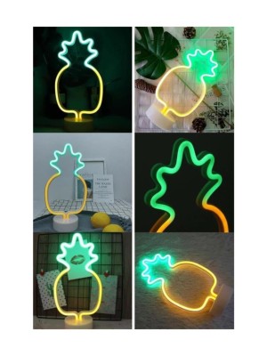 Ananas Model Neon Led Işıklı Masa Lambası Dekoratif Aydınlatma Gece Lambası