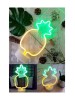 Ananas Model Neon Led Işıklı Masa Lambası Dekoratif Aydınlatma Gece Lambası